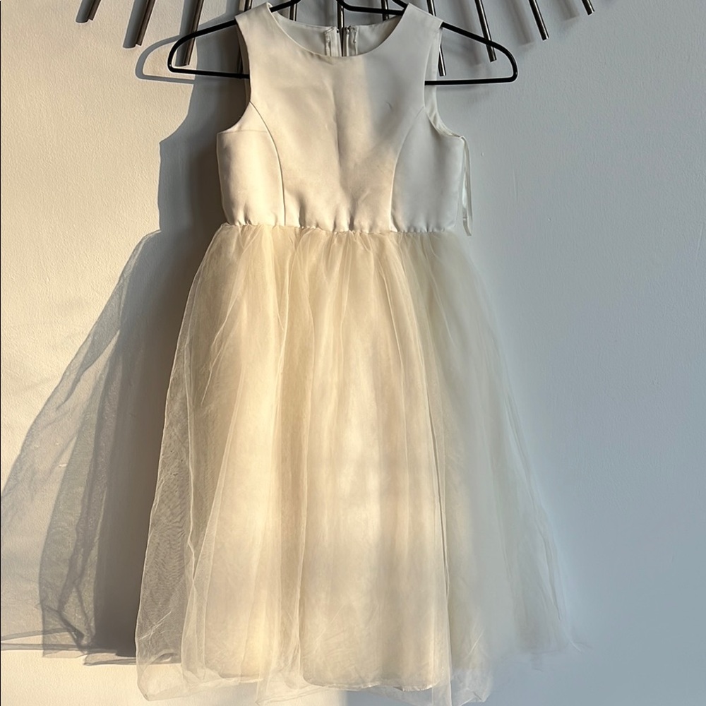 Elegant Cream Kids Dress